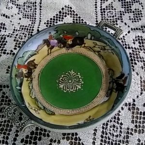 Vintage Hand painted Nippon porcelain candy dish h